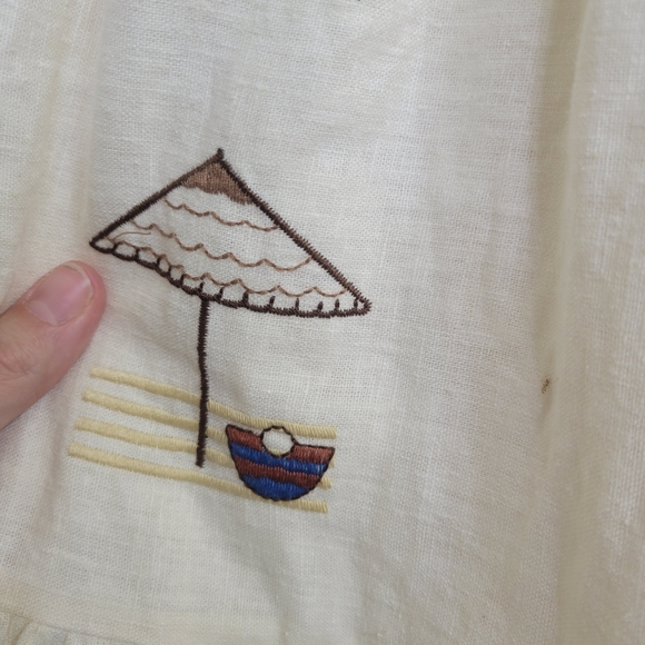 Embroidered Cream Sundress - Picture 12 of 16